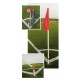 Poteaux de corner flexible